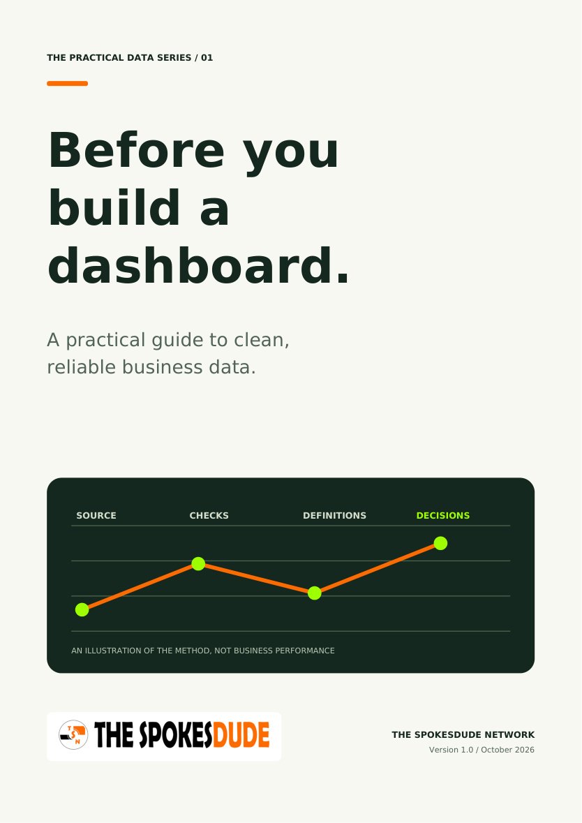 Before You Build a Dashboard e-book cover: a practical guide to clean, reliable business data